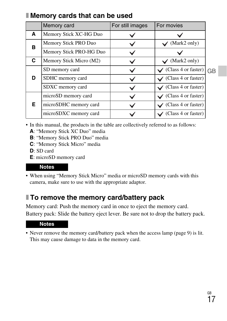 Sony DSC-RX100M2COS User Manual | Page 17 / 120