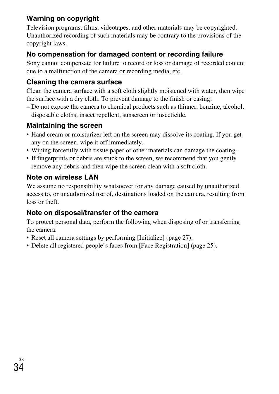 Sony DSC-RX100M2COS User Manual | Page 34 / 120