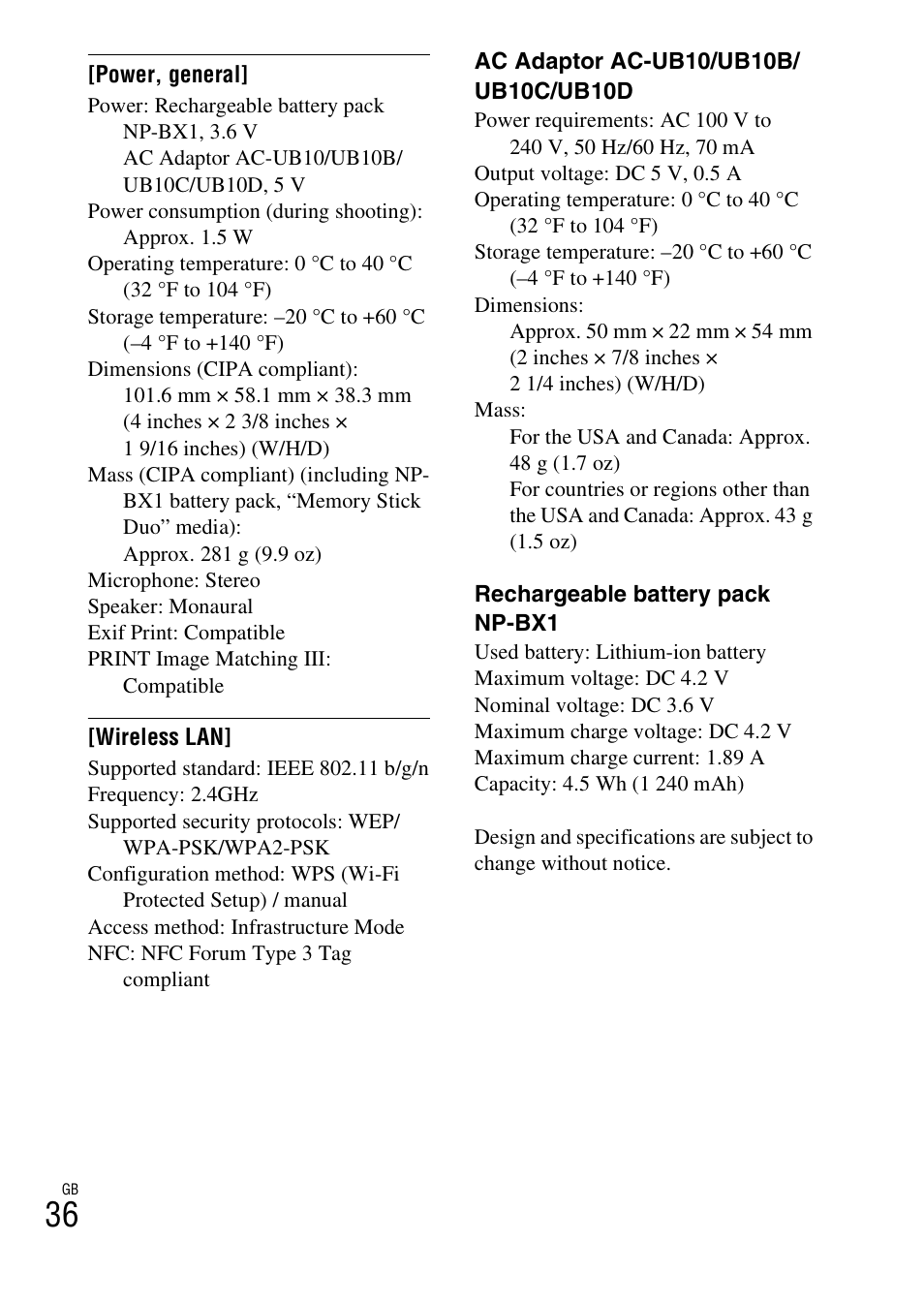 Sony DSC-RX100M2COS User Manual | Page 36 / 120