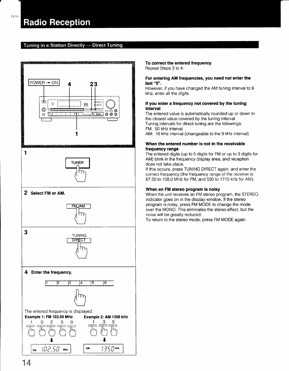 Radio reception | Sony STR-AV770X User Manual | Page 14 / 27