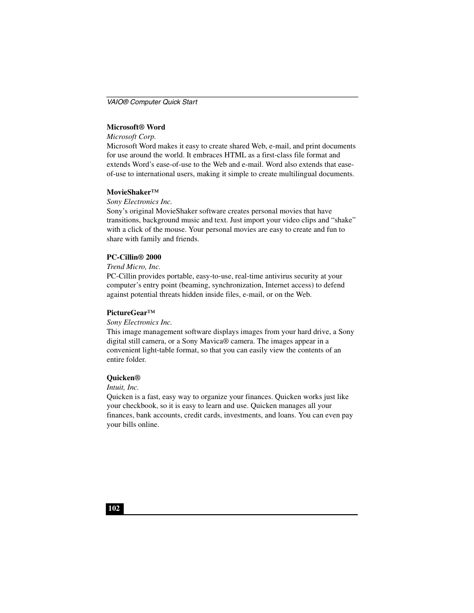 Sony PCG-C1MVMP User Manual | Page 102 / 147