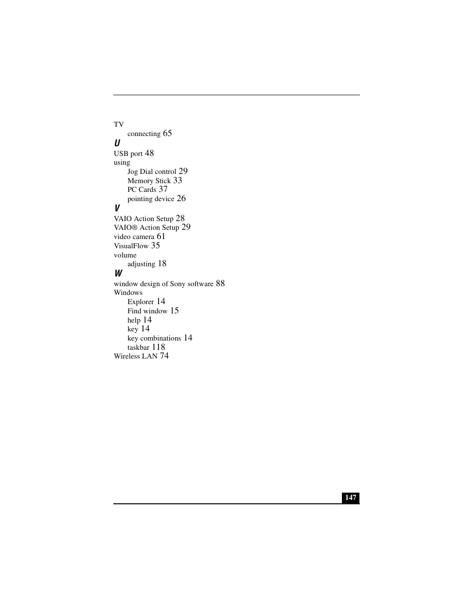 Sony PCG-C1MVMP User Manual | Page 147 / 147