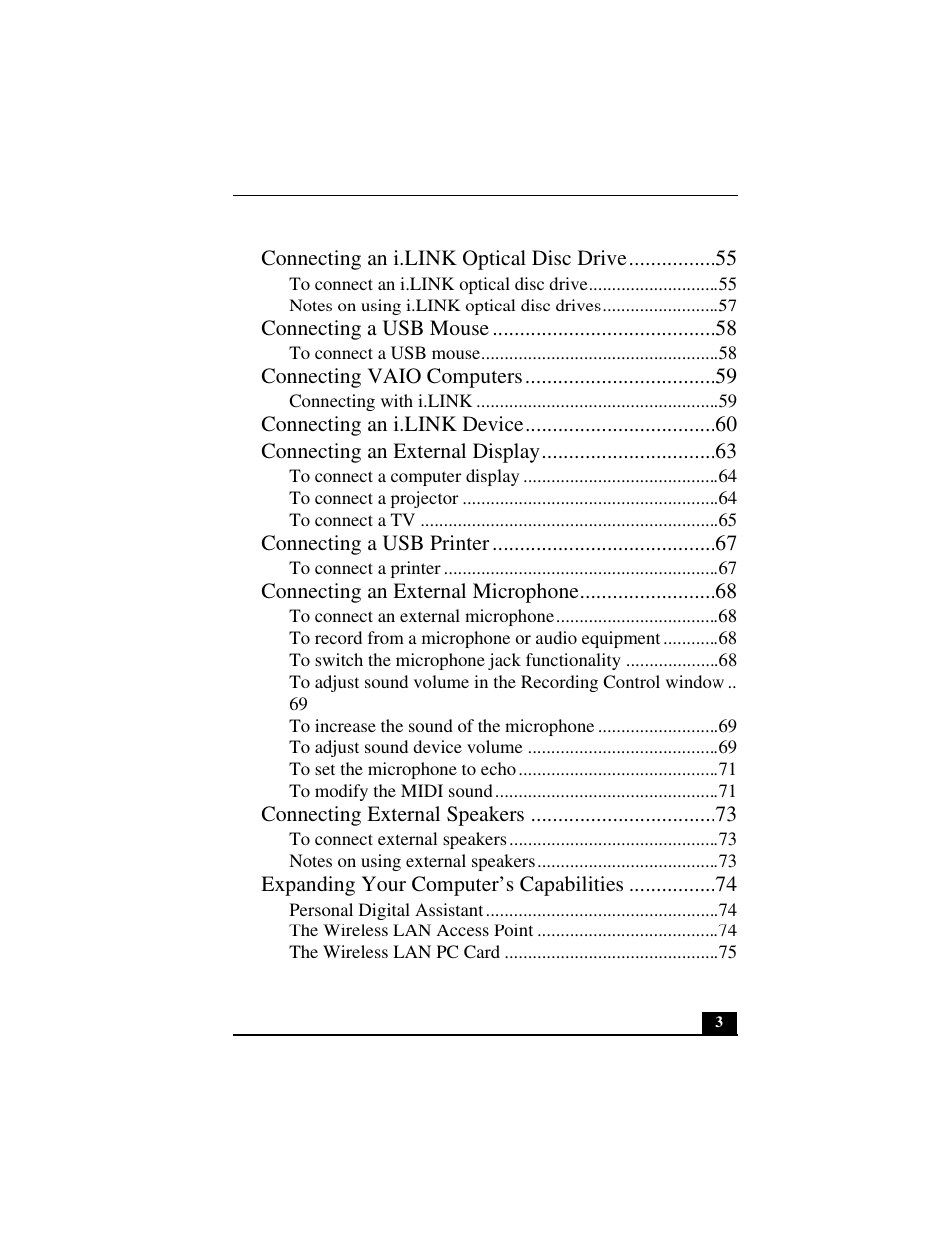 Sony PCG-C1MVMP User Manual | Page 3 / 147