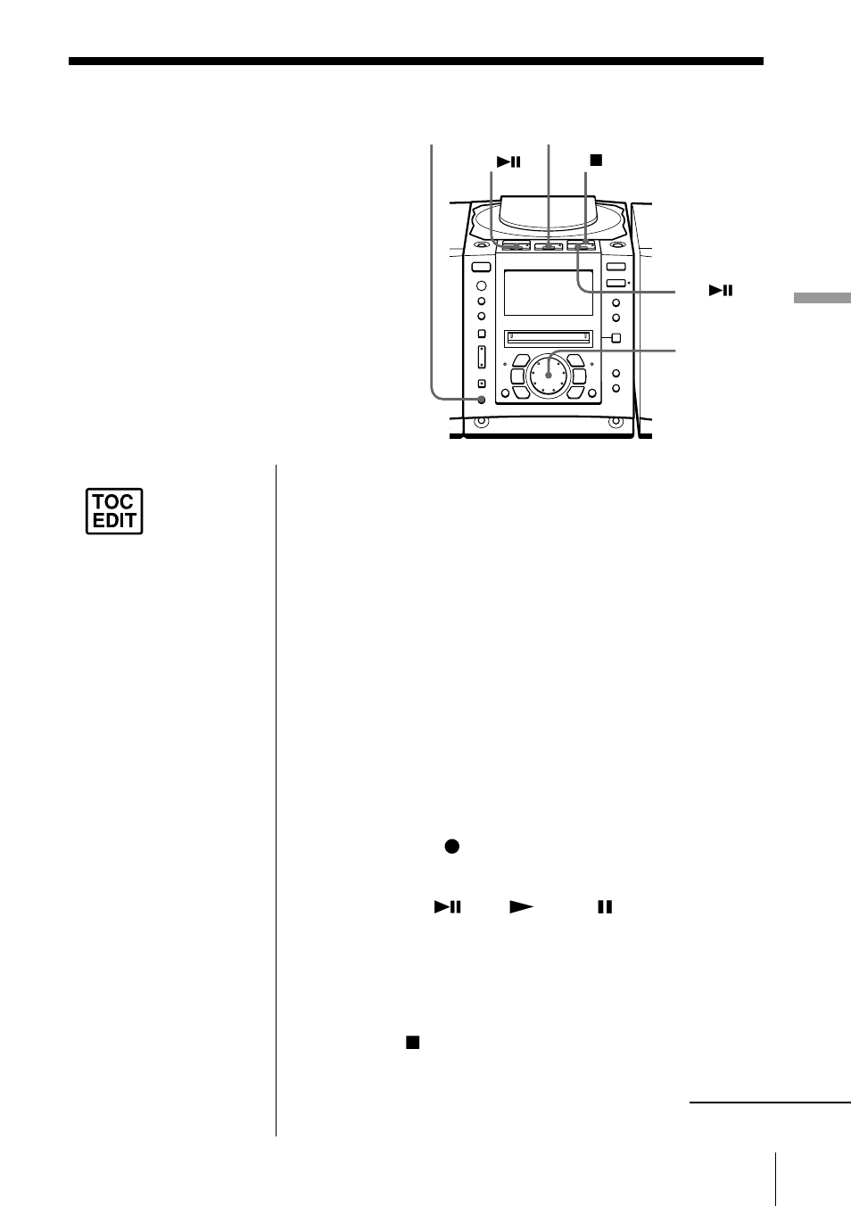 Recording from the radio or a cd | Sony PMC-MD55 User Manual | Page 29 / 76