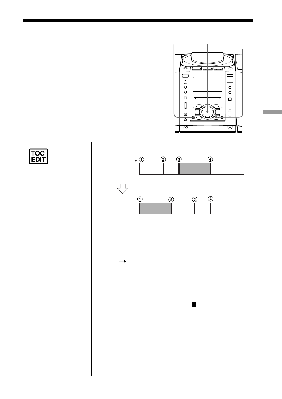 Moving recorded tracks (move function), Moving recorded tracks | Sony PMC-MD55 User Manual | Page 41 / 76