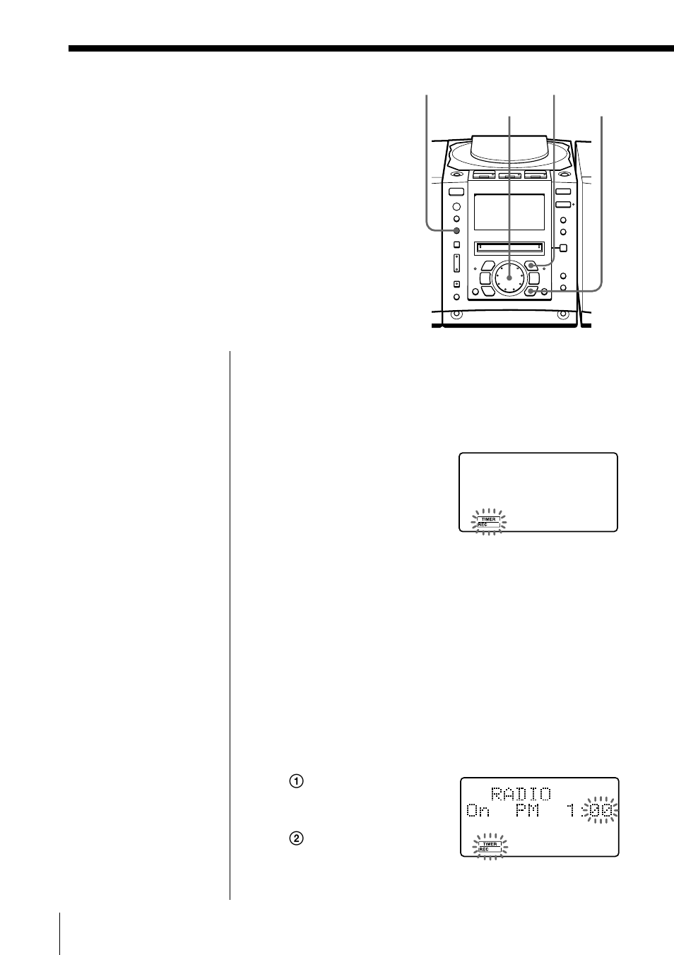 Timer-recording radio programs | Sony PMC-MD55 User Manual | Page 50 / 76
