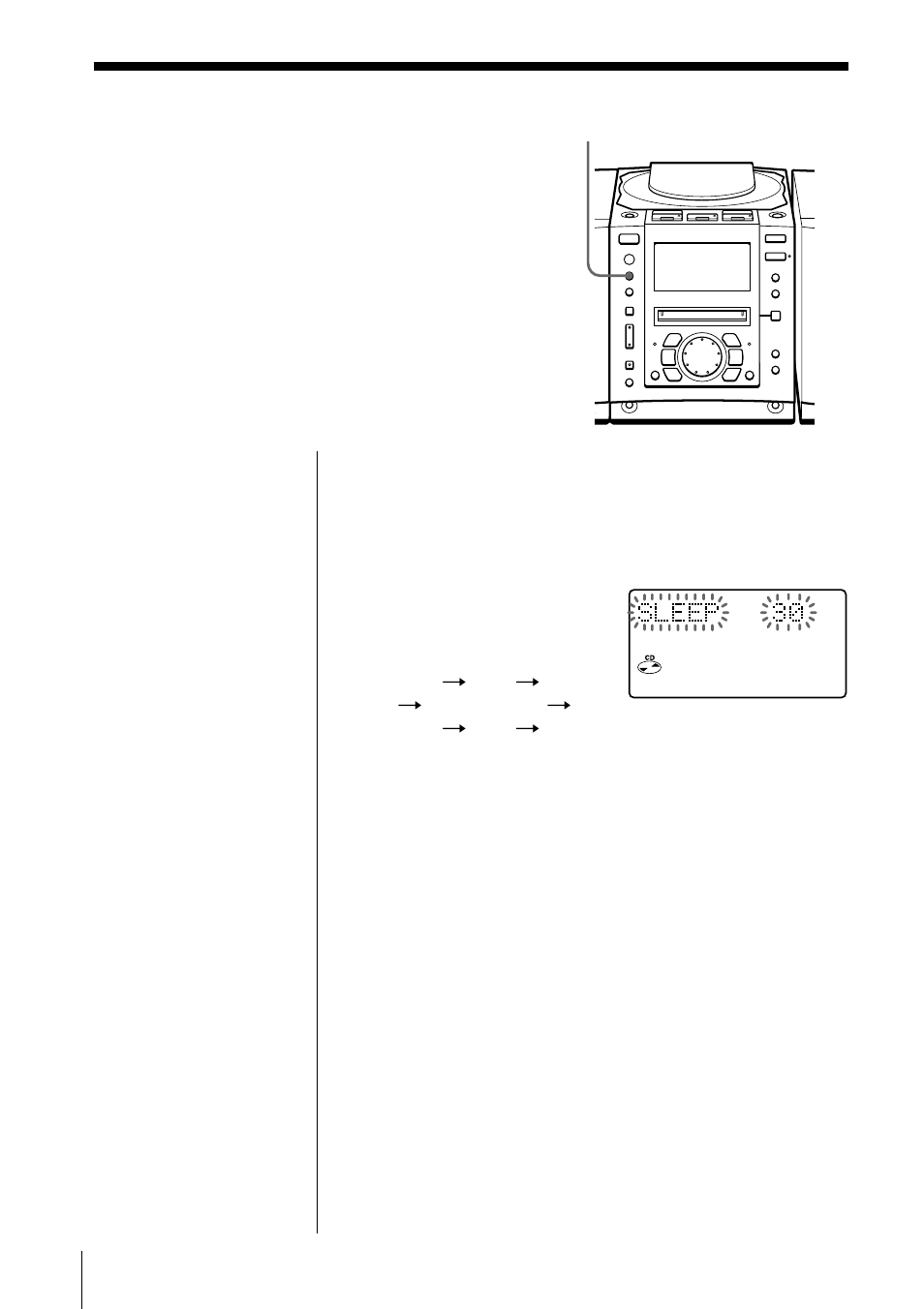 Falling asleep to music, Setting up | Sony PMC-MD55 User Manual | Page 52 / 76