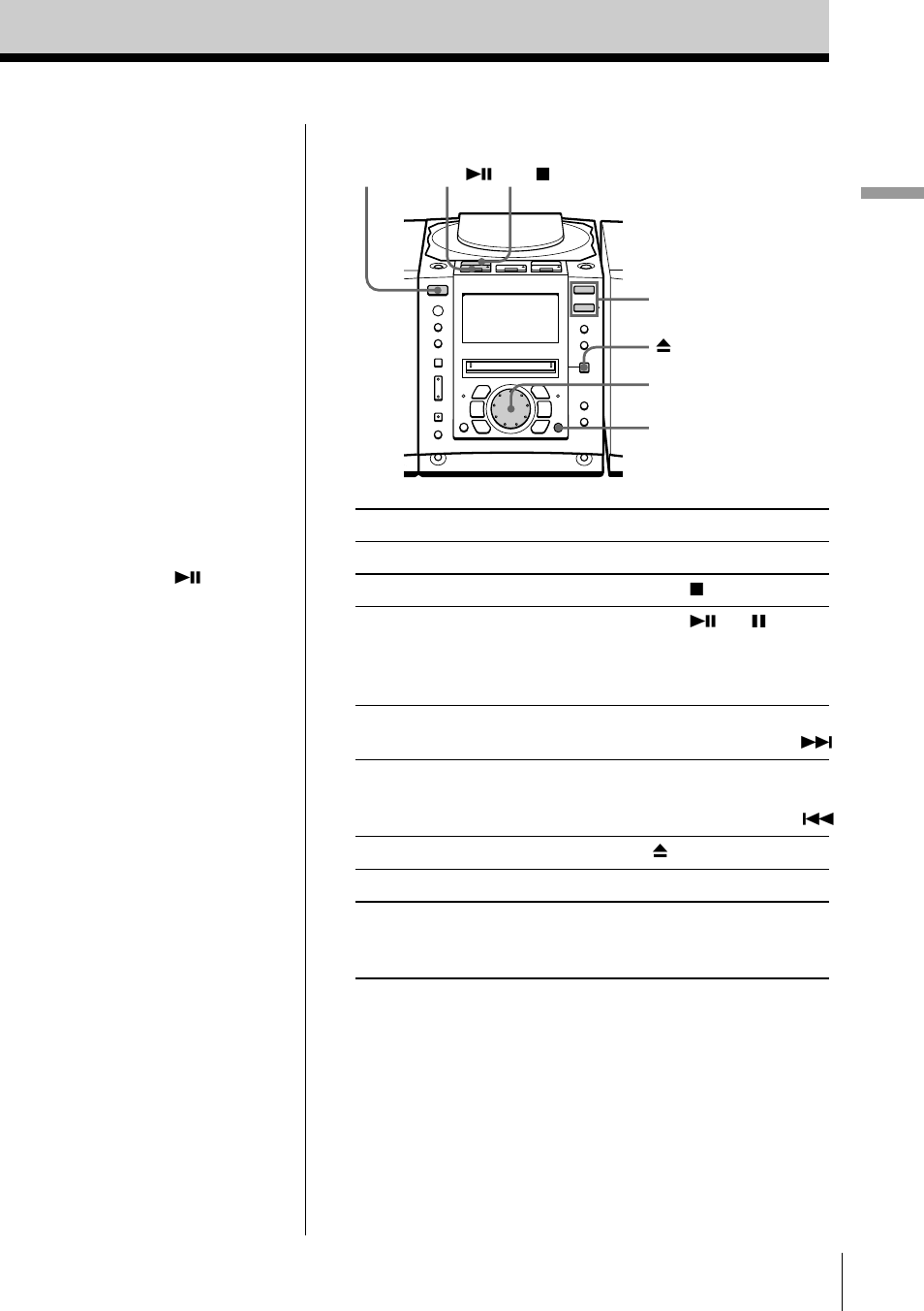 Basic operations 9 | Sony PMC-MD55 User Manual | Page 9 / 76