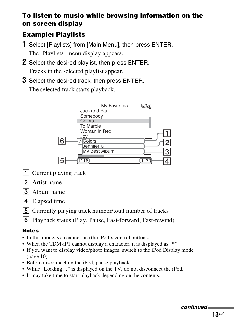 Sony TDM-iP1 User Manual | Page 13 / 56