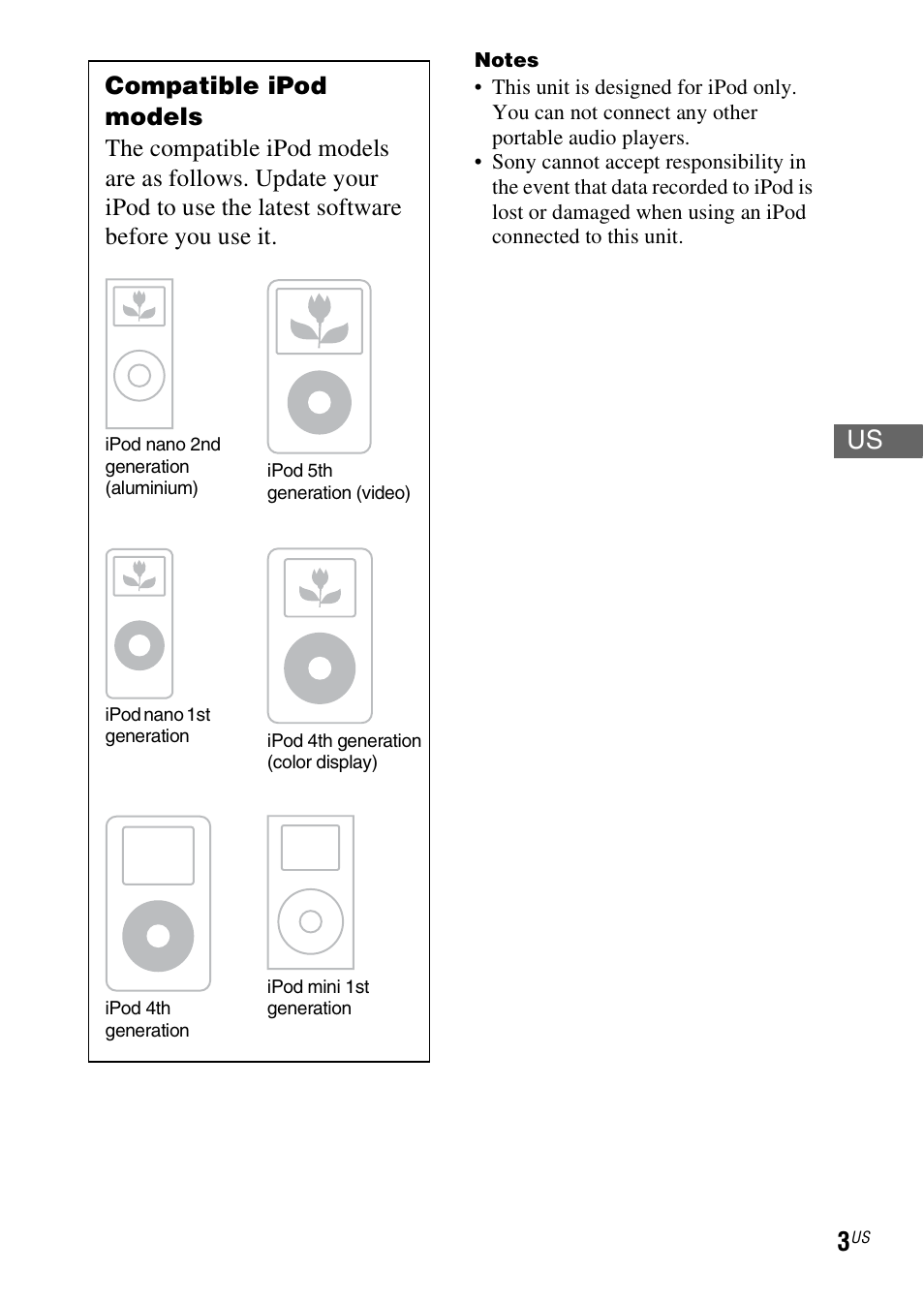 Sony TDM-iP1 User Manual | Page 3 / 56