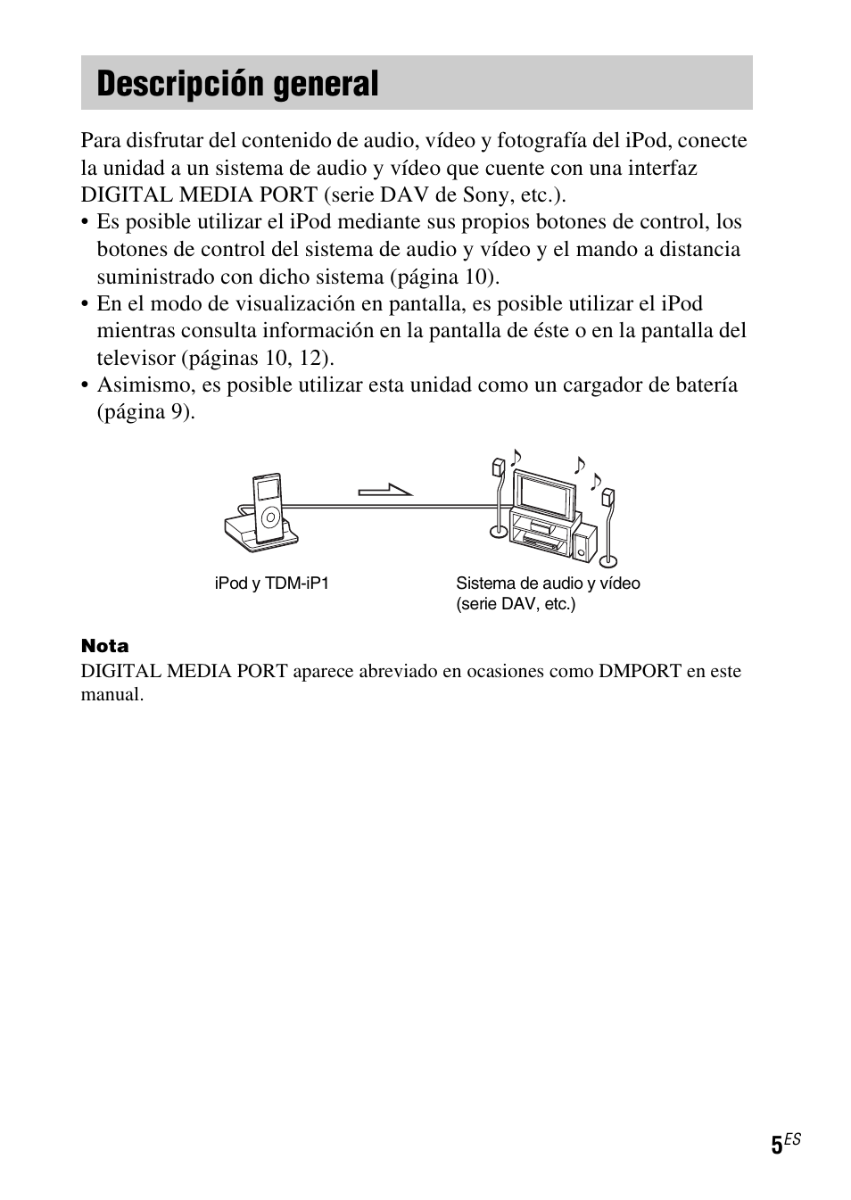 Descripción general | Sony TDM-iP1 User Manual | Page 39 / 56
