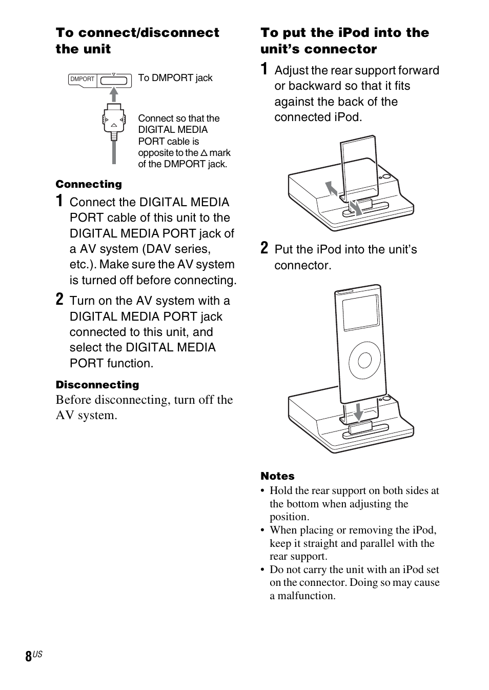 Sony TDM-iP1 User Manual | Page 8 / 56