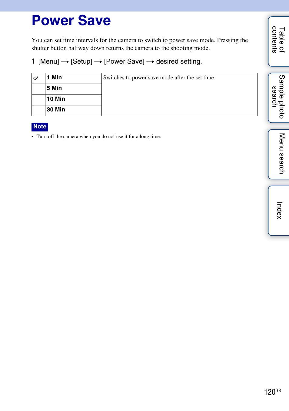 Power save | Sony NEX-C3A User Manual | Page 120 / 170