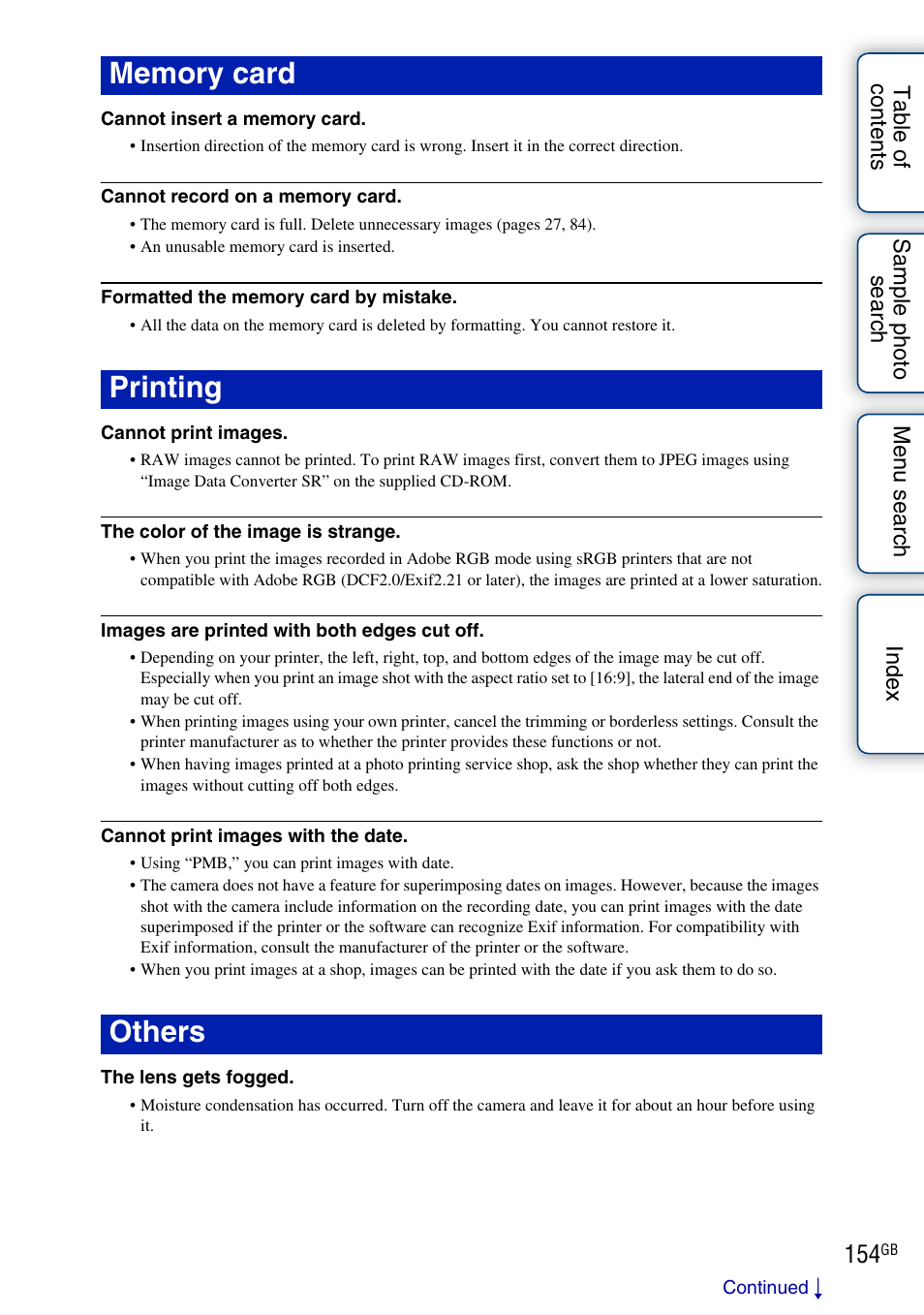 Sony NEX-C3A User Manual | Page 154 / 170
