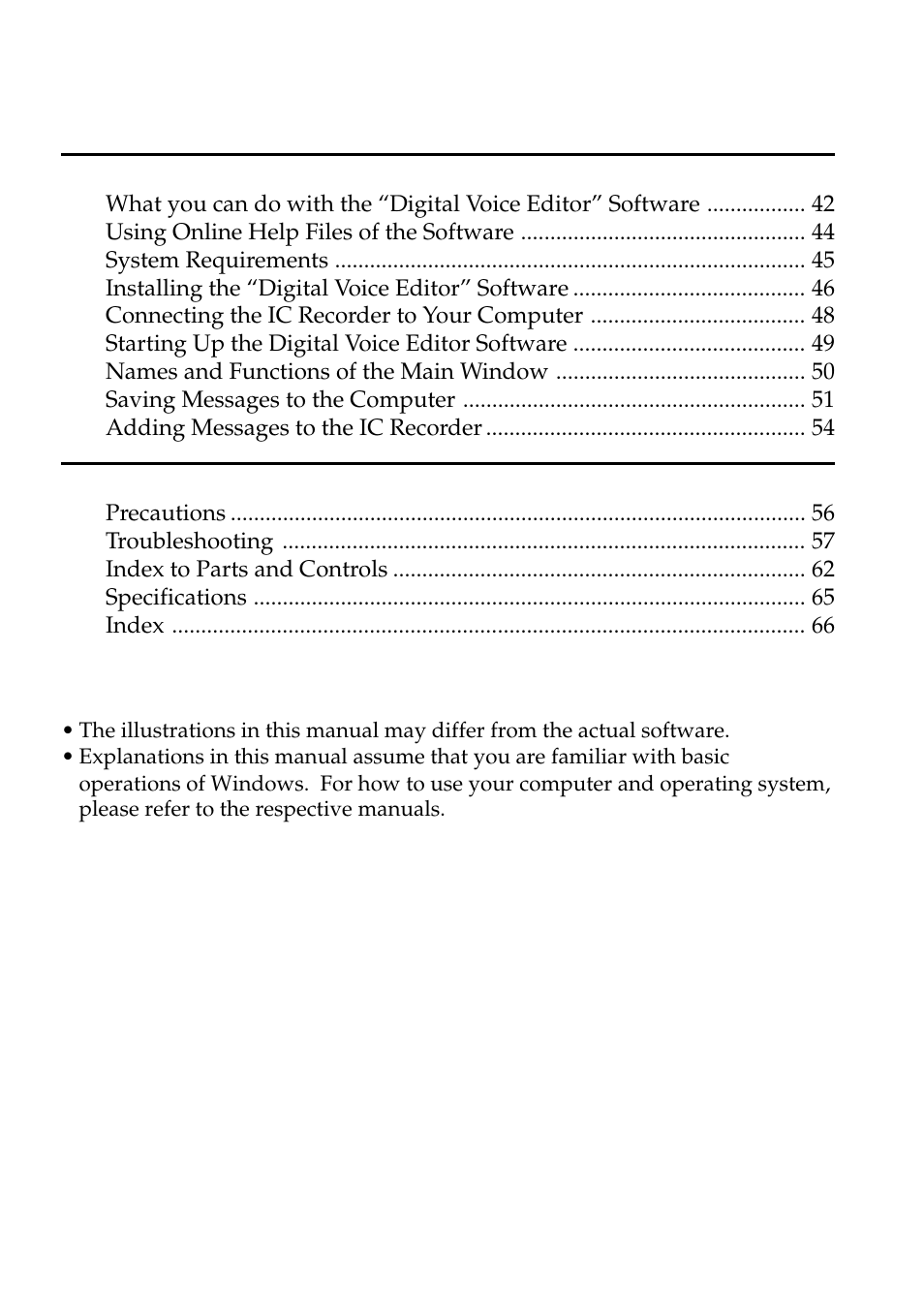 Sony ICD-BP100 User Manual | Page 5 / 68