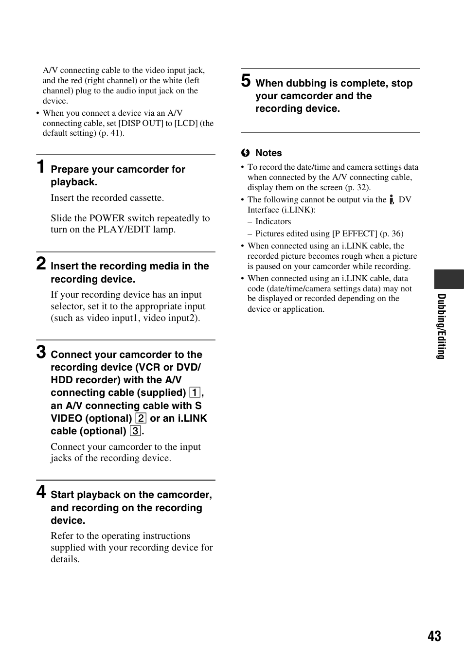 Sony DCR-HC38 User Manual | Page 43 / 84