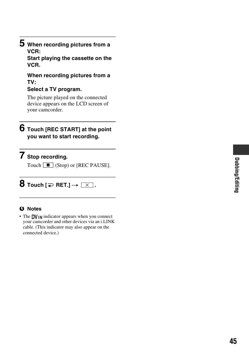 Sony DCR-HC38 User Manual | Page 45 / 84