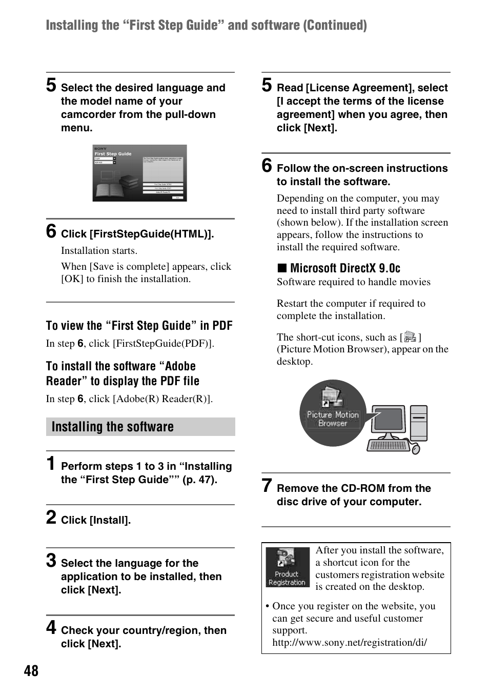 Sony DCR-HC38 User Manual | Page 48 / 84