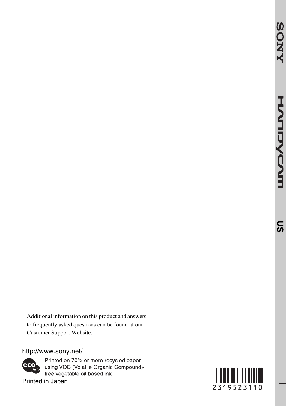 Sony DCR-HC38 User Manual | Page 84 / 84