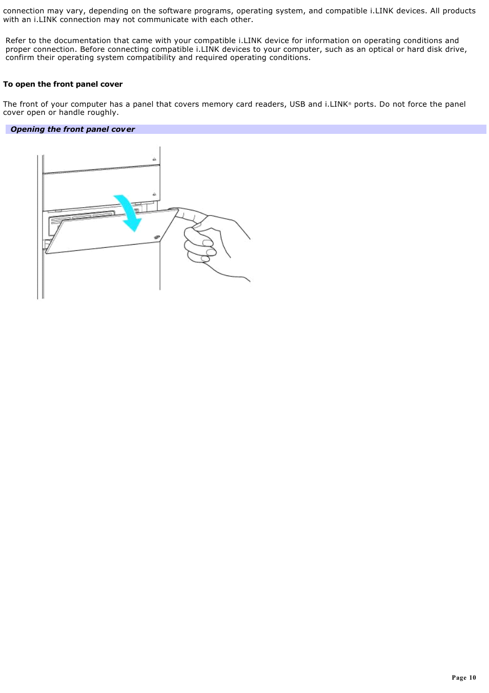 Sony VGC-RB64GY User Manual | Page 10 / 131