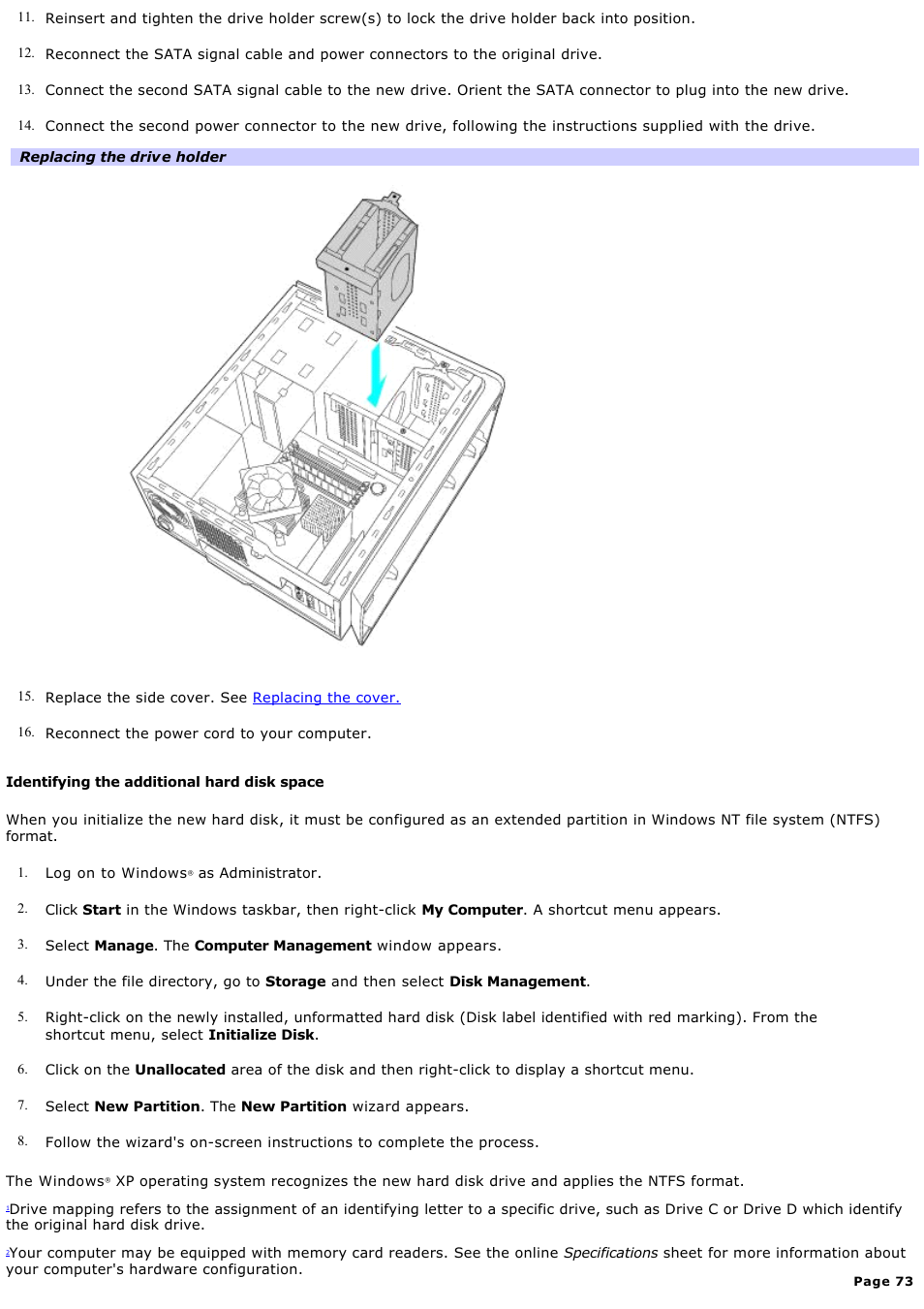 Sony VGC-RB64GY User Manual | Page 73 / 131