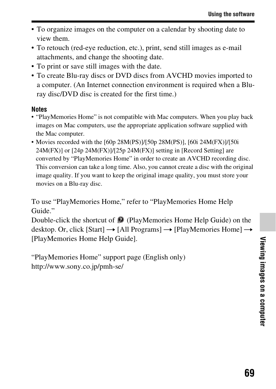 Sony SLT-A57M User Manual | Page 69 / 96