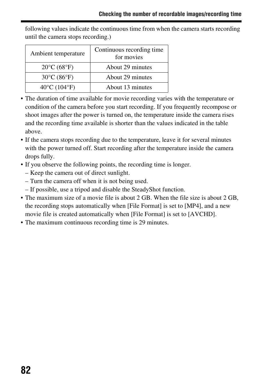 Sony SLT-A57M User Manual | Page 82 / 96