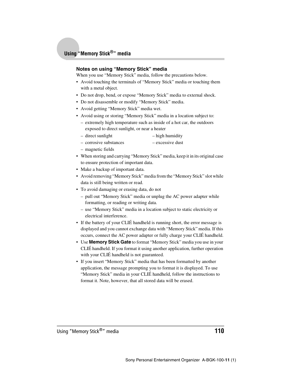 Sony PEG-SJ22 User Manual | Page 110 / 169