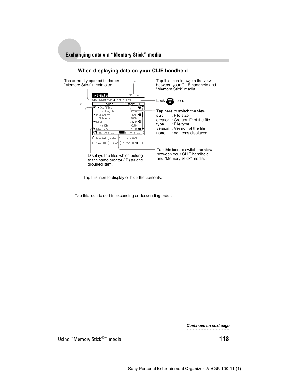 Sony PEG-SJ22 User Manual | Page 118 / 169