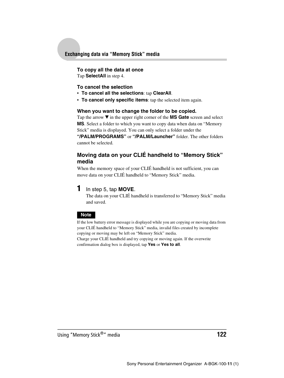 Sony PEG-SJ22 User Manual | Page 122 / 169