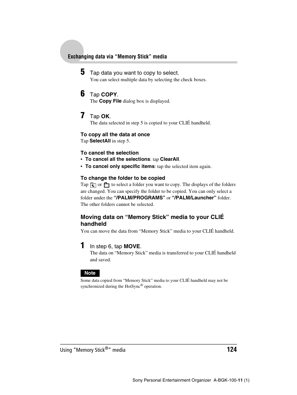 Sony PEG-SJ22 User Manual | Page 124 / 169