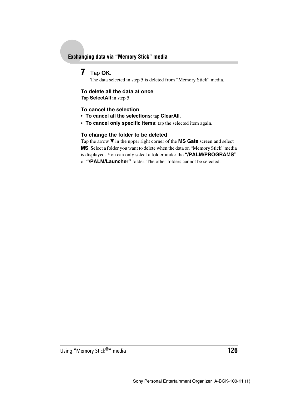 Sony PEG-SJ22 User Manual | Page 126 / 169