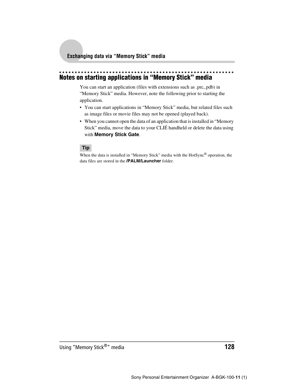 Sony PEG-SJ22 User Manual | Page 128 / 169