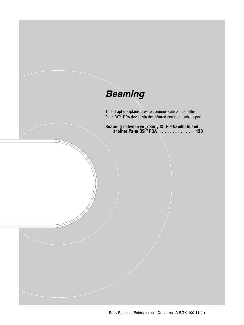 Beaming | Sony PEG-SJ22 User Manual | Page 129 / 169