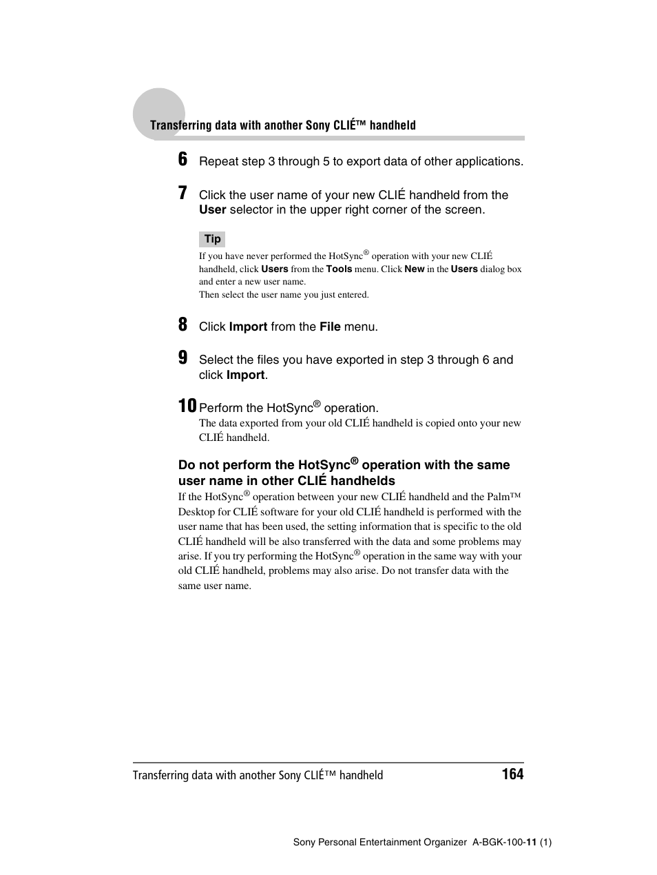 Sony PEG-SJ22 User Manual | Page 164 / 169