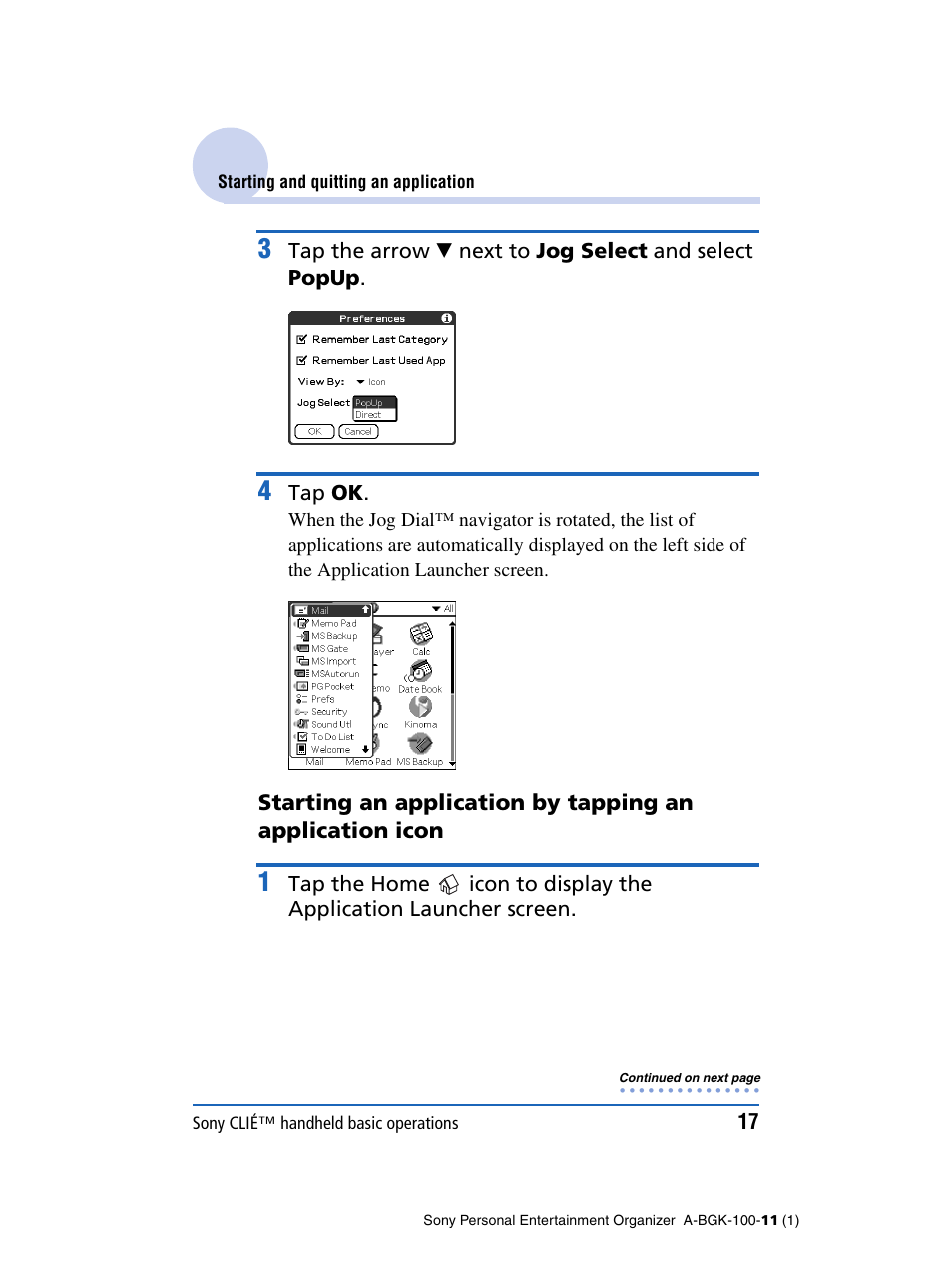 Sony PEG-SJ22 User Manual | Page 17 / 169