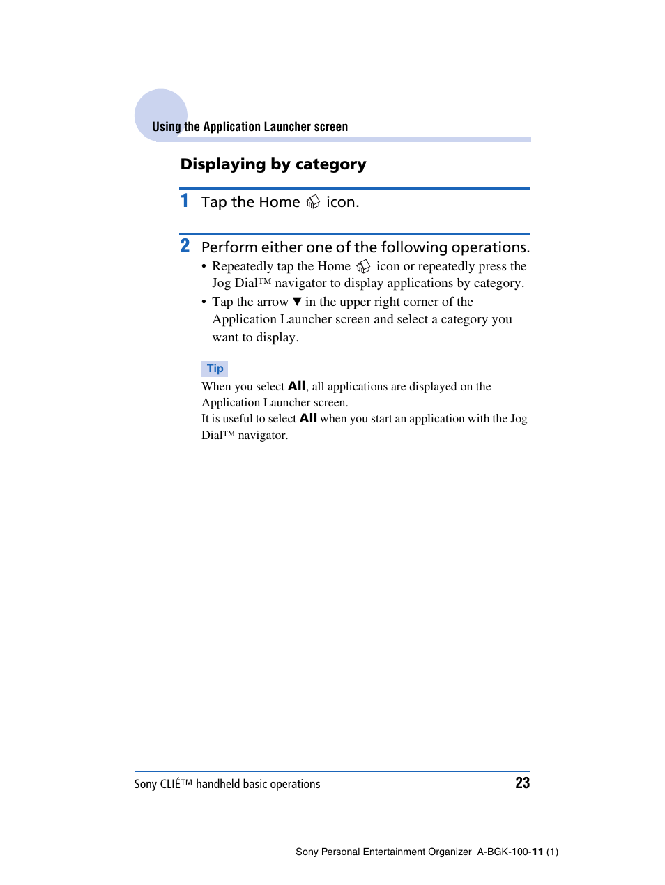 Sony PEG-SJ22 User Manual | Page 23 / 169