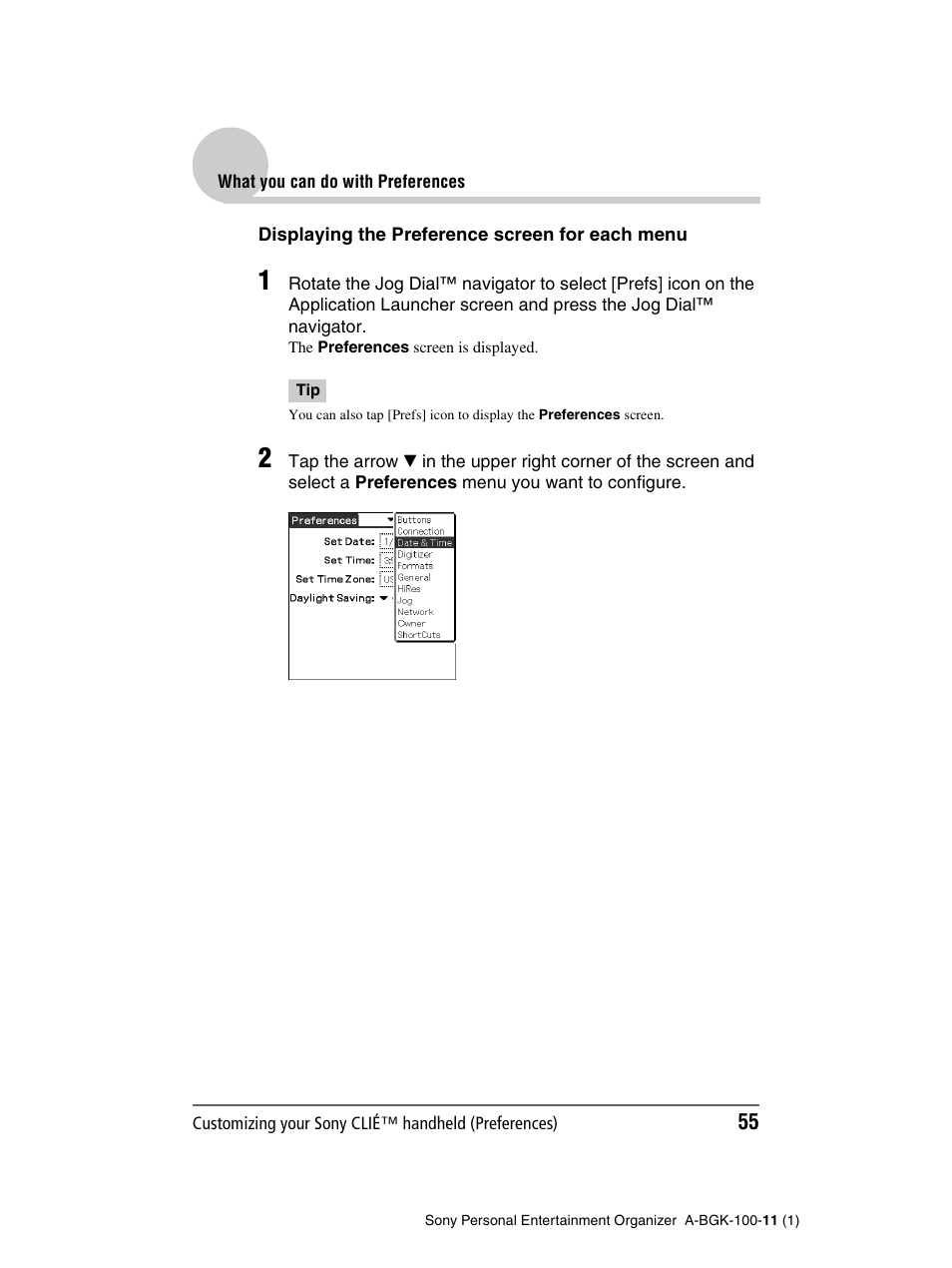 Sony PEG-SJ22 User Manual | Page 55 / 169