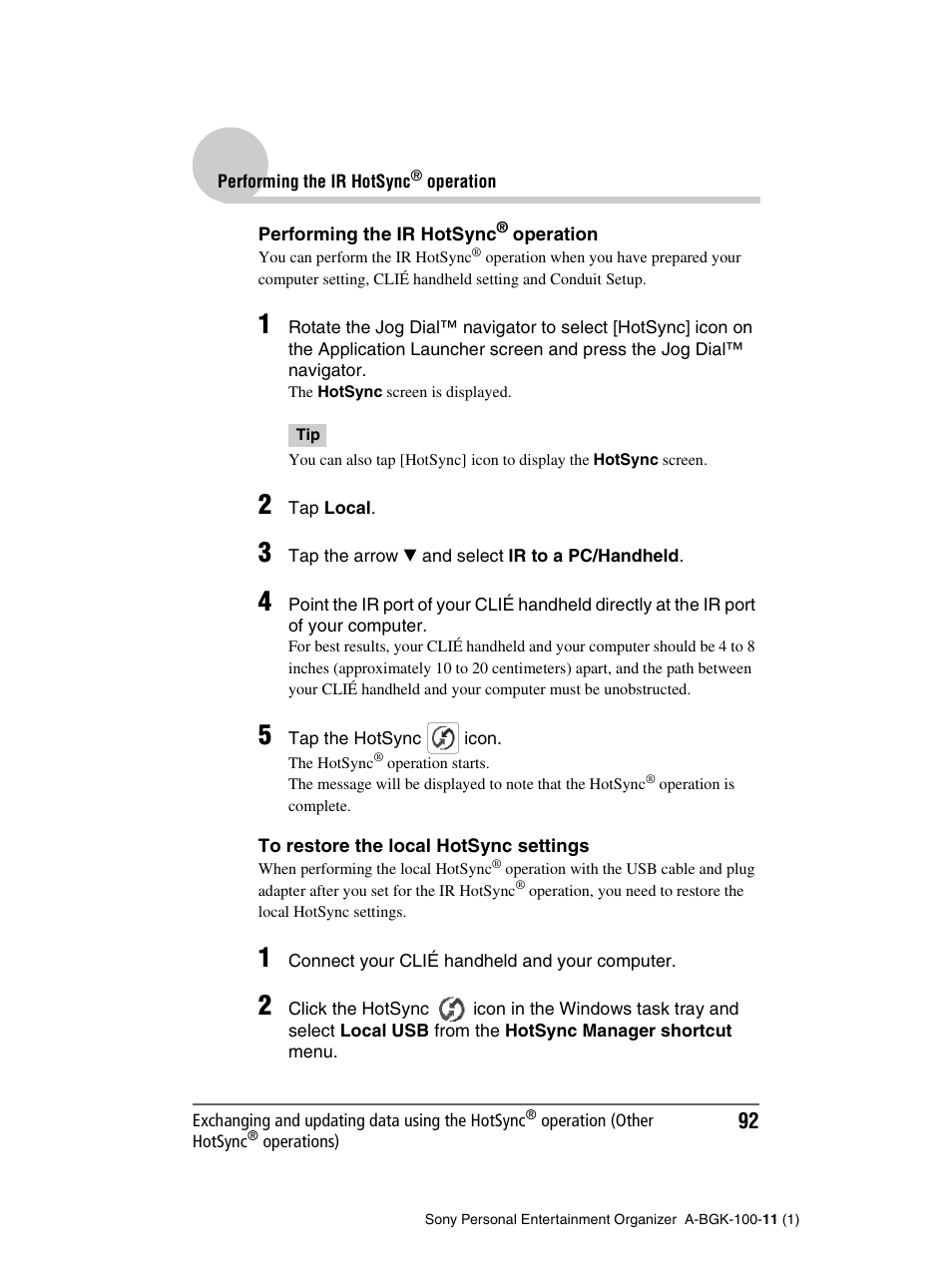 Sony PEG-SJ22 User Manual | Page 92 / 169