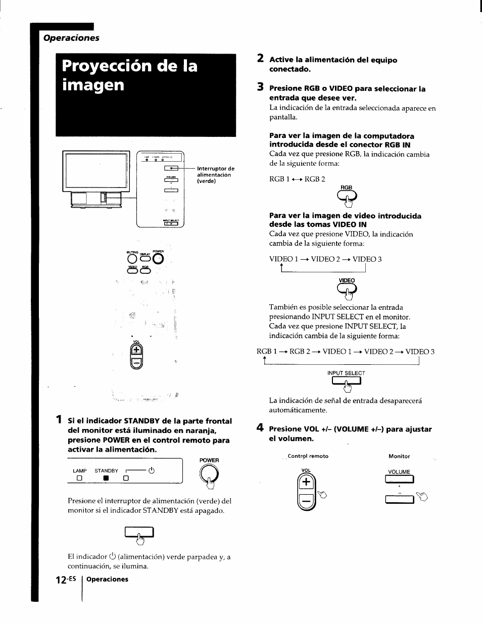 Operaciones | Sony KL-W7000 User Manual | Page 76 / 96