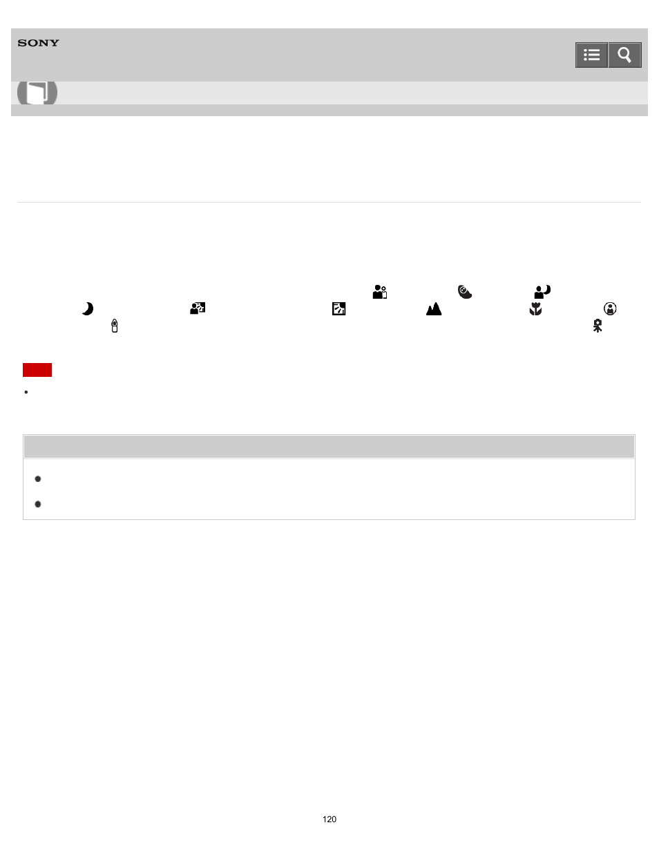 About scene recognition, Help guide, Scene recognition | Sony DSC-RX10 User Manual | Page 129 / 422