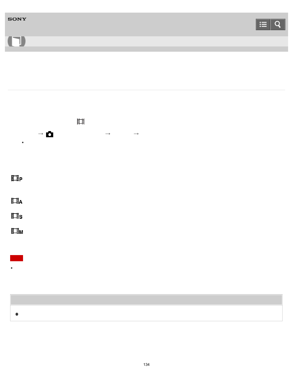 Movie, Help guide | Sony DSC-RX10 User Manual | Page 143 / 422