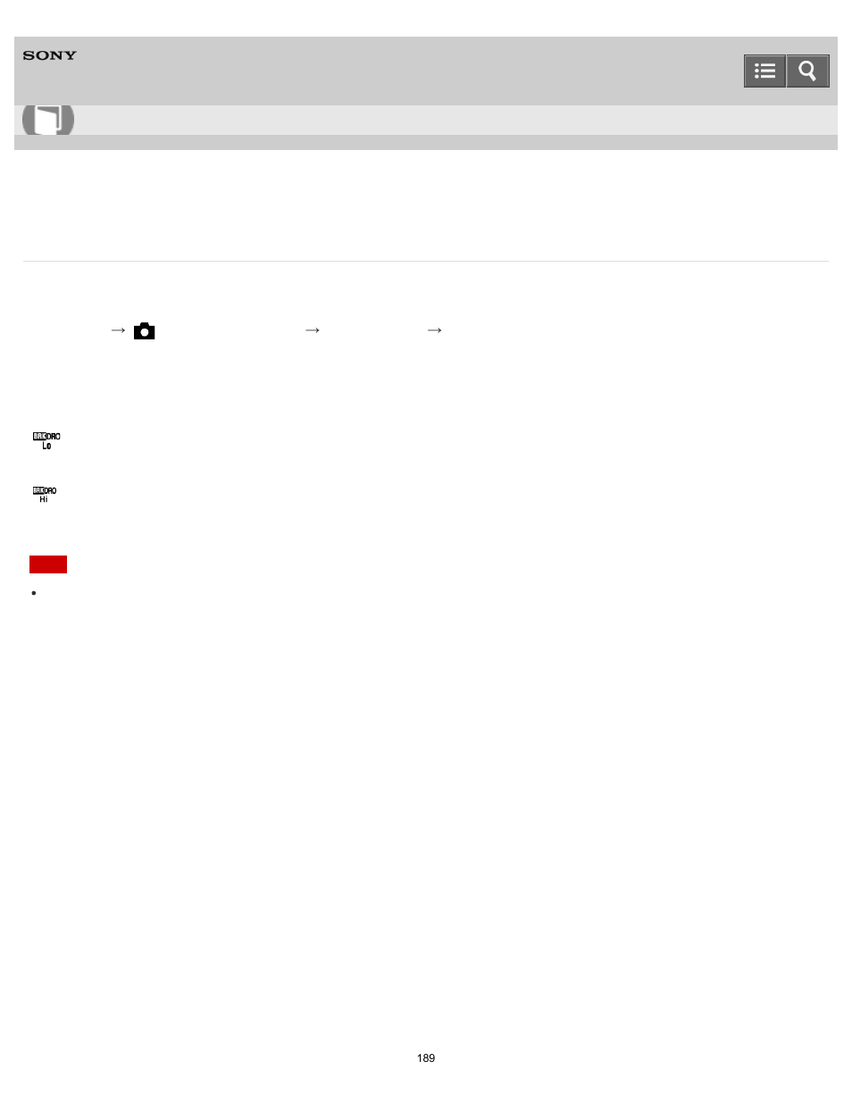 Dro bracket, Help guide | Sony DSC-RX10 User Manual | Page 198 / 422