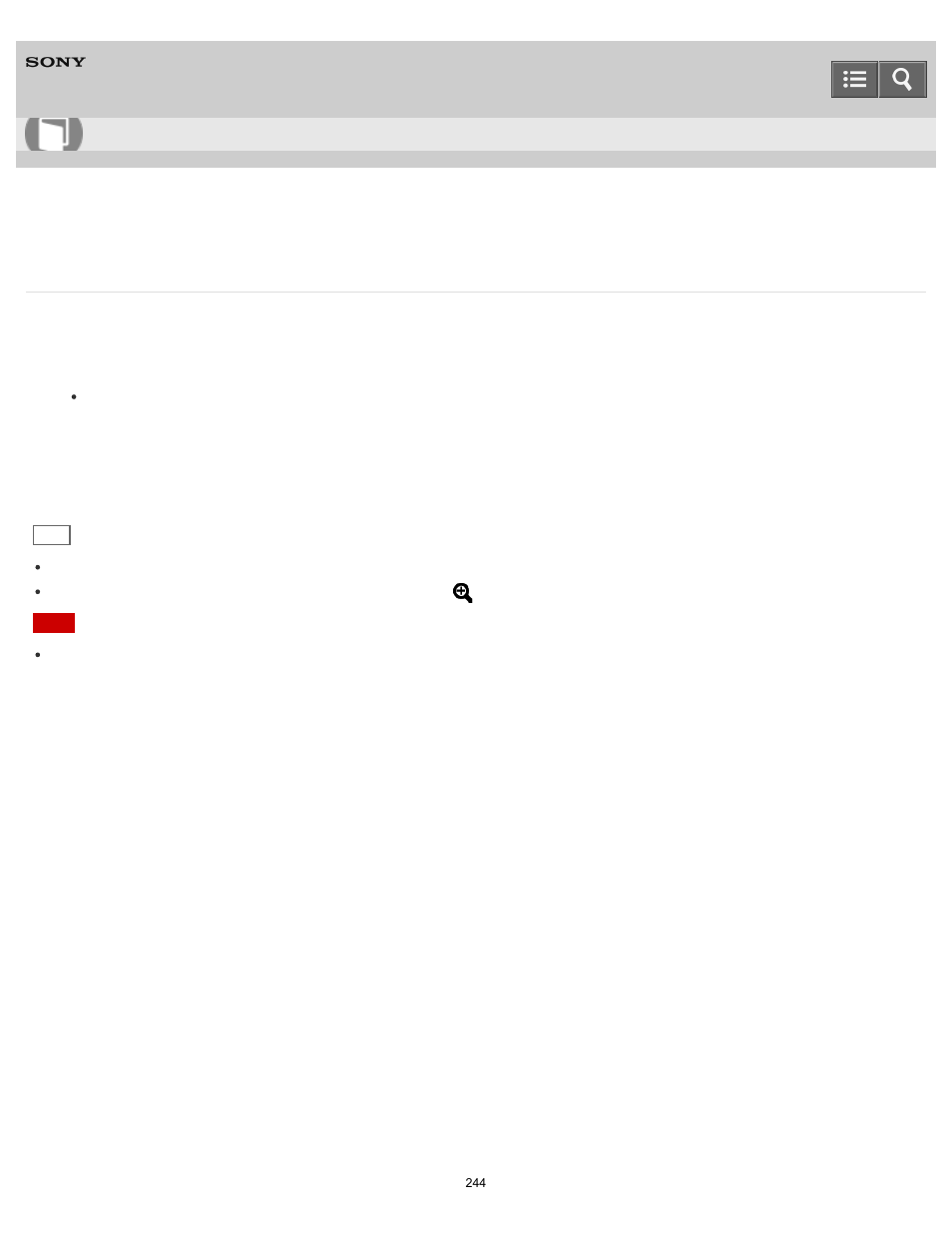 Playback zoom, Enlarges the image being played back, Help guide | Sony DSC-RX10 User Manual | Page 253 / 422