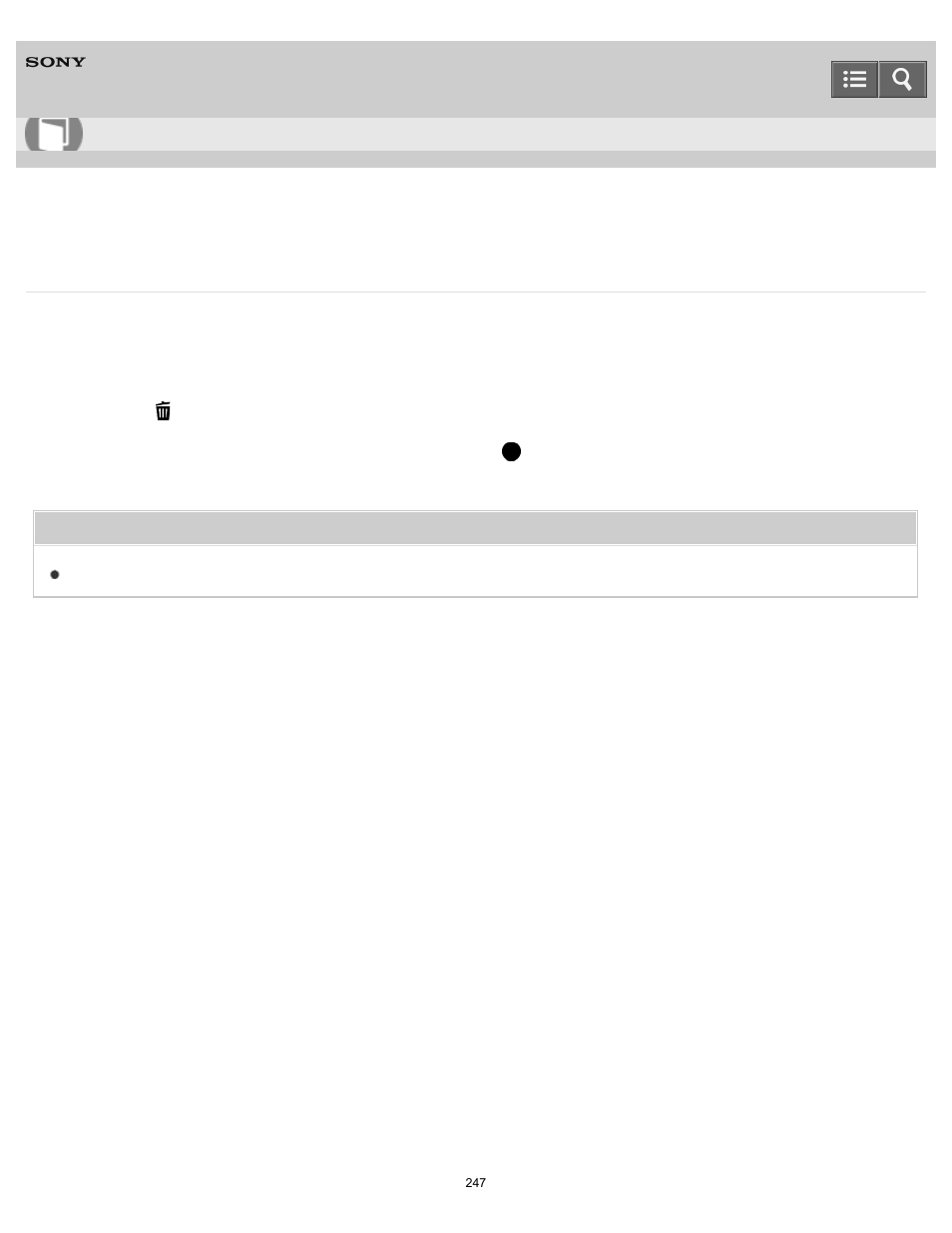Deleting a displayed image, You can delete an image displayed, Help guide | Sony DSC-RX10 User Manual | Page 256 / 422