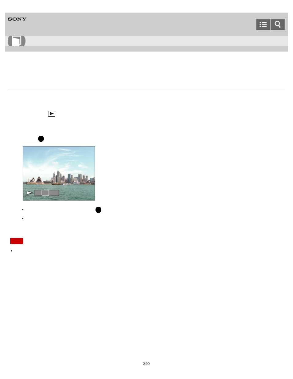 Playing back panoramic images, Help guide | Sony DSC-RX10 User Manual | Page 259 / 422
