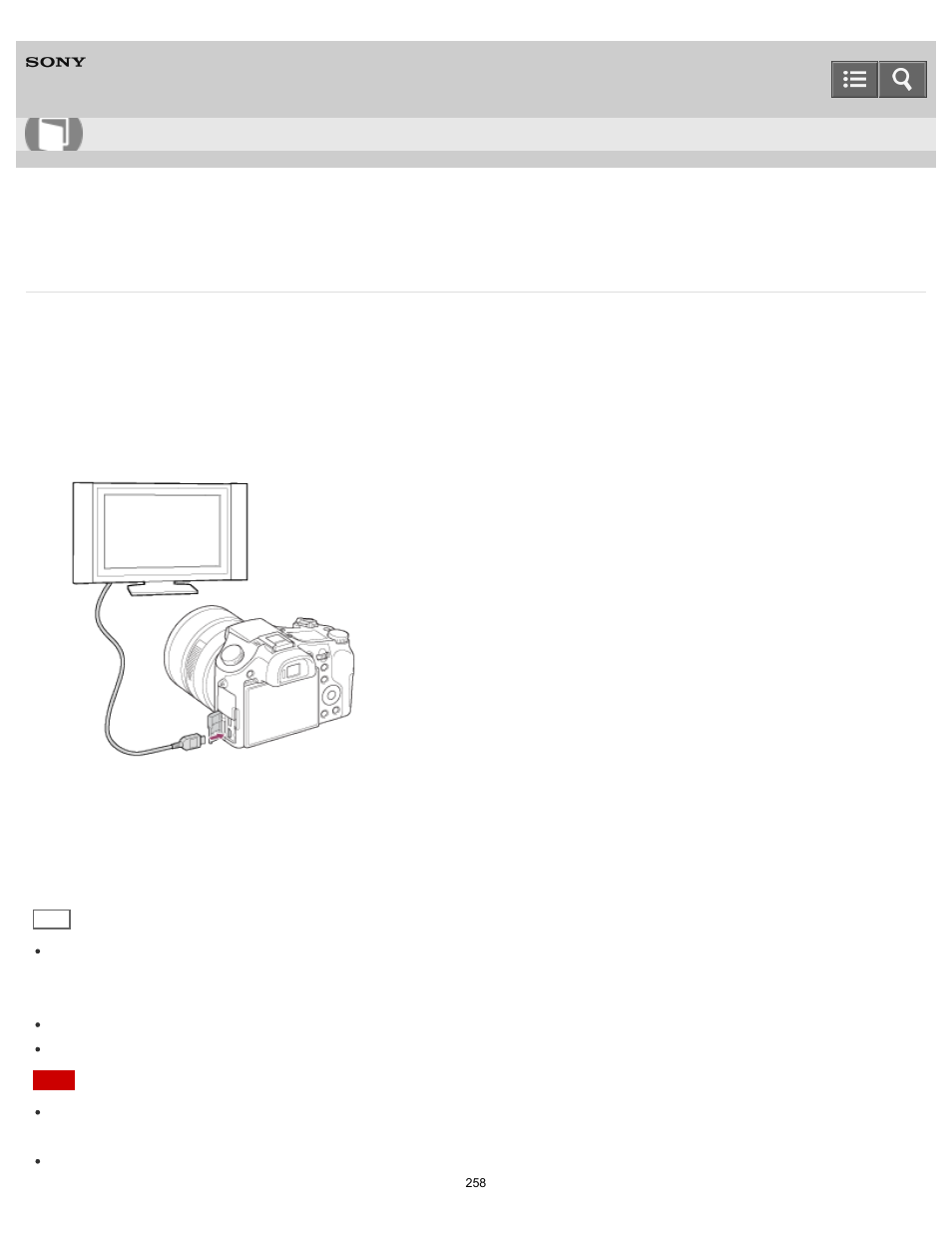 Viewing images on an hd tv, Help guide | Sony DSC-RX10 User Manual | Page 267 / 422