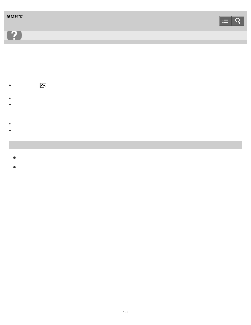 You cannot print images with the date, Help guide | Sony DSC-RX10 User Manual | Page 411 / 422