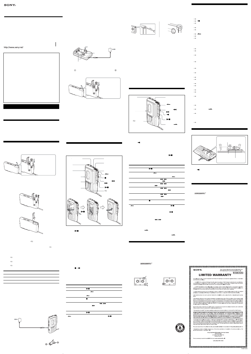 Sony M-675V User Manual | 2 pages