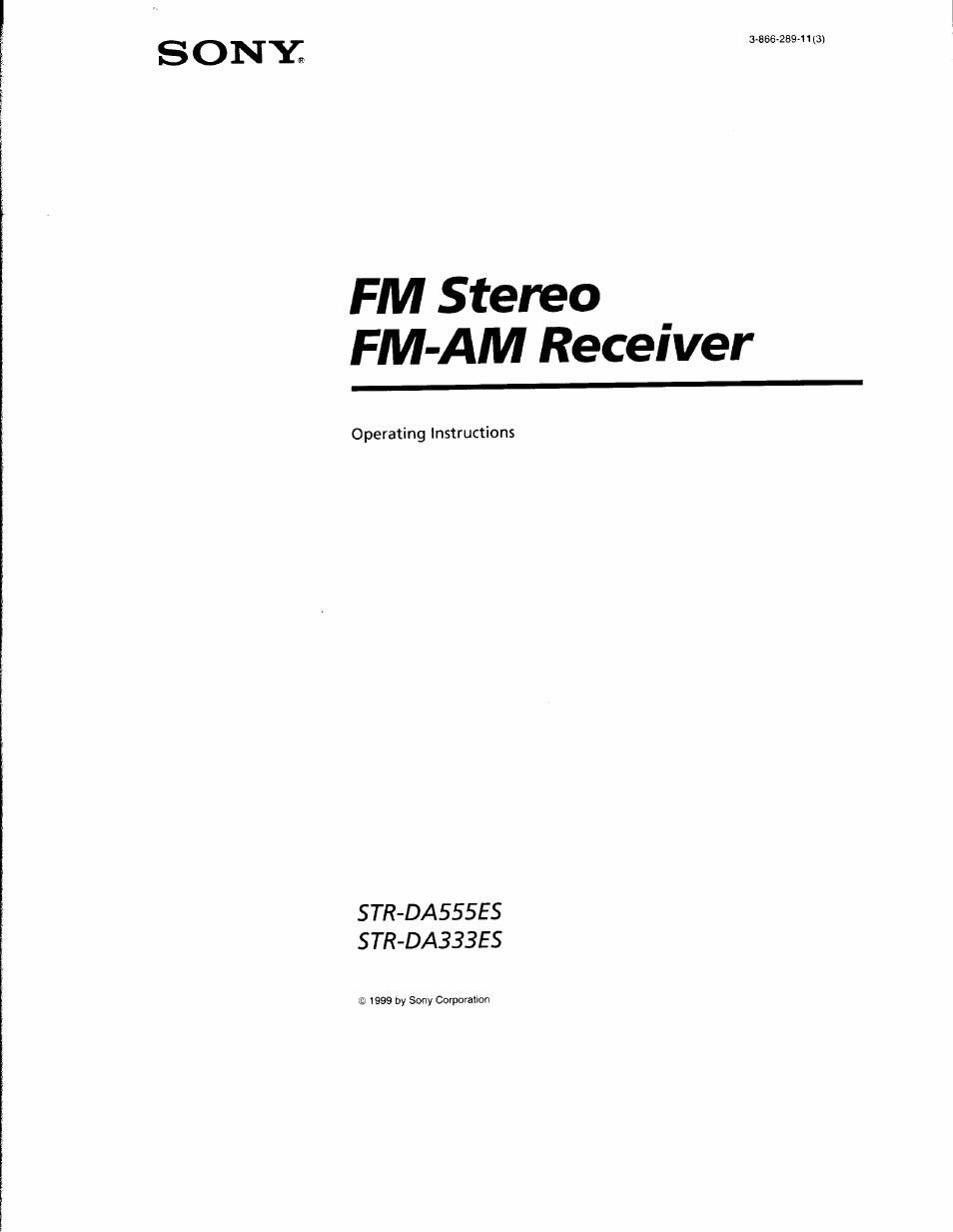 Sony STR-DA333ES User Manual | 52 pages